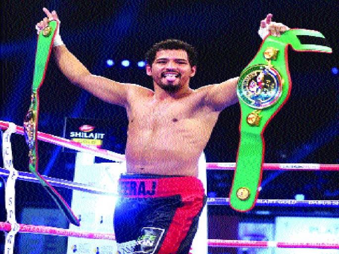 Neeraj Goyat won the title, Pro Boxing | नीरज गोयतने आपले विजेतेपद राखले, प्रो बॉक्सिंग Neeraj Goyat won the title, Pro Boxing | नीरज गोयतने आपले विजेतेपद राखले, प्रो बॉक्सिंग