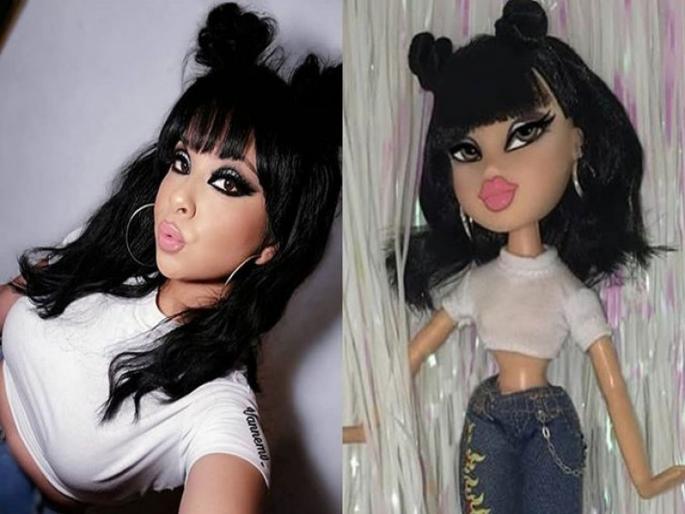 Bratz challenge has gone viral you cant tell who's a person and who's a doll | #Bratzchallenge ने तरूणींना लावलं वेड, इन्स्टावर तरूणी झाल्या डॉल्स! Bratz challenge has gone viral you cant tell who's a person and who's a doll | #Bratzchallenge ने तरूणींना लावलं वेड, इन्स्टावर तरूणी झाल्या डॉल्स!