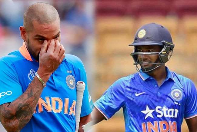 Breaking News: Shikhar Dhawan out of team against west indies; Sanju Samson's entry | Breaking News : शिखर धवन संघातून आऊट; संजू सॅमसनची एंट्री