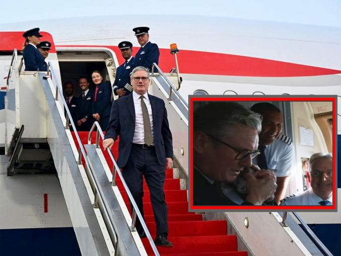 British PM Starmer said I am your Prime Minister talking as he boarded the flight to India; Know what exactly happened | भारतात येणासाठी फ्लाइटमध्ये प्रवेश करताच ब्रिटिश PM स्टार्मर म्हणाले, 'मी तुमचा पंतप्रधान बोलतोय...!'; जाणून घ्या नेमकं काय घडलं