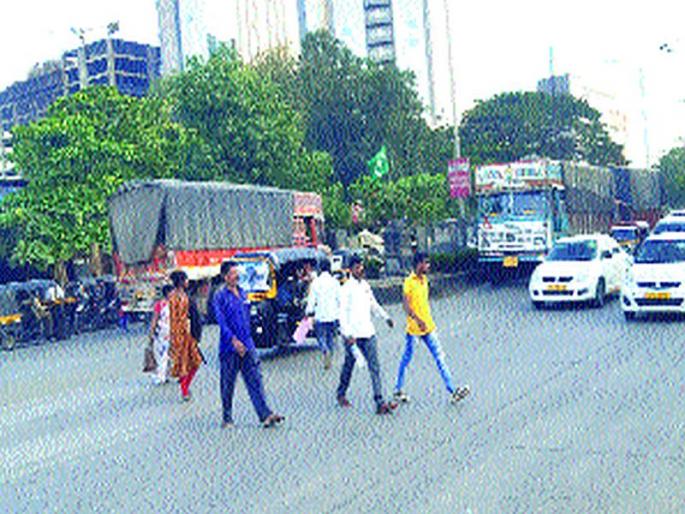 Accidents in Turbay Stores area increased | तुर्भे स्टोअर्स परिसरामधील अपघातांमध्ये झाली वाढ