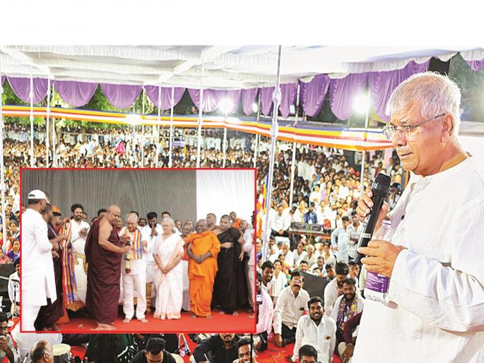 Bhimsagar surges over Buddha Cave; Vishuddhanan Bodhi Foundation's grand project to be built on 25 acres | बुद्ध लेणीवर उसळला भीमसागर; २५ एकरांत साकारणार विशुद्धानंद बोधी फाउंडेशनचा भव्य प्रकल्प