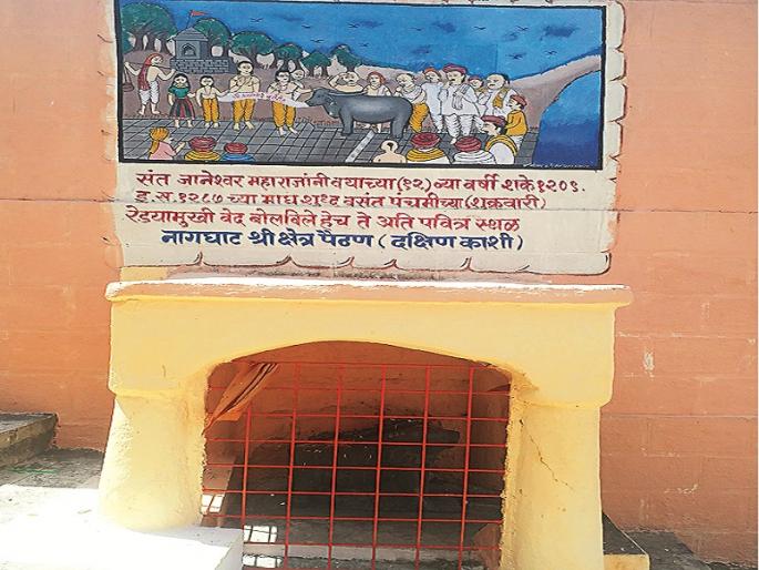 In Paithan, Temple of Buffalo which was sung Vedas by Dnyaneshwara | पैठणमध्ये आहे ज्ञानेश्वराने वेद वदवून घेतलेल्या रेड्याचे मंदिर In Paithan, Temple of Buffalo which was sung Vedas by Dnyaneshwara | पैठणमध्ये आहे ज्ञानेश्वराने वेद वदवून घेतलेल्या रेड्याचे मंदिर
