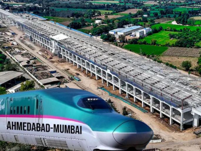 Ambitious agreement for work on 157 km of bullet train, Mumbai-Ahmedabad travel will be faster | बुलेट ट्रेनच्या १५७ किमीवरील कामांसाठी महत्त्वाकांक्षी करार, मुंबई-अहमदाबाद प्रवास होणार वेगाने Ambitious agreement for work on 157 km of bullet train, Mumbai-Ahmedabad travel will be faster | बुलेट ट्रेनच्या १५७ किमीवरील कामांसाठी महत्त्वाकांक्षी करार, मुंबई-अहमदाबाद प्रवास होणार वेगाने