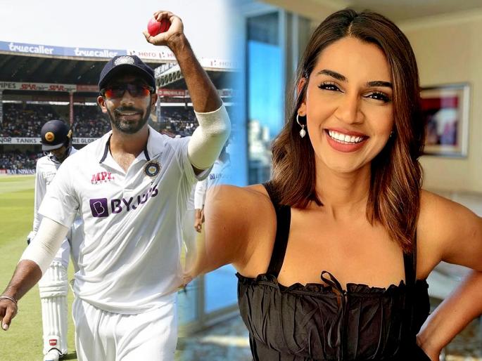 Jasprit Bumrah wife Sanjana Ganesan praises husband for superb performance IND vs SL 2nd Test Live Updates Pink Ball Test | Jasprit Bumrah Sanjana Ganesan, IND vs SL 2nd Test: नवरोबांच्या कामगिरीवर बायको खुश! बुमराहने डाव पाच बळी घेत केला पराक्रम; पत्नी संजना ट्वीट करून म्हणते...