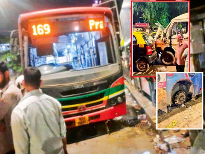 Drunk tempo driver hits bus mumbai, crushes 7 people, one dies on the spot | मद्यधुंद टेम्पो चालकाची धडक अन् बसने ७ जणांना चिरडले, एक जण जागीच ठार