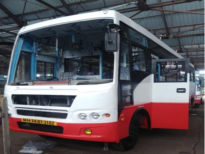 Mild steel bodys 62 buses on the road; The red bus building was closed | माईल्ड स्टील बॉडीच्या ६२ बस धावत आहेत रस्त्यावर; लाल बसची बांधणी झाली बंद