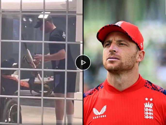 Ind vs Eng Video England Captain Jos Butler takes autograph of disabled Indian cricketer on wheelchair, who is Dharamveer Pal | VIDEO: इंग्लंडच्या बटलरने व्हीलचेअरवर बसलेल्या दिव्यांग क्रिकेटरची घेतली सही, कोण आहे तो?