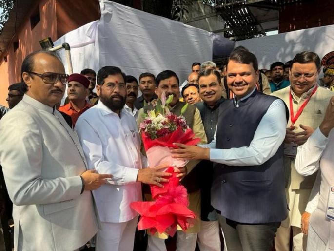 CM Eknath Shinde also attended the swearing-in ceremony of Madhya Pradesh CM Dr Mohan Yadav | 'महाराष्ट्र अन् मध्य प्रदेश या दोन्ही राज्यांच्या सीमा लागून असल्यानं...'; एकनाथ शिंदेंचं ट्विट