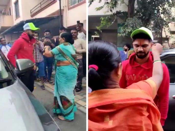 IPL 2021 CSK batsman Ruturaj Gaikwad arrives at his home in Pune with fireworks | IPL 2021: सीएसकेचा फलंदाज ऋतूराज गायकवाडचे पुण्यातील घरी फटाक्यांच्या आतिषबाजीत आगमन IPL 2021 CSK batsman Ruturaj Gaikwad arrives at his home in Pune with fireworks | IPL 2021: सीएसकेचा फलंदाज ऋतूराज गायकवाडचे पुण्यातील घरी फटाक्यांच्या आतिषबाजीत आगमन