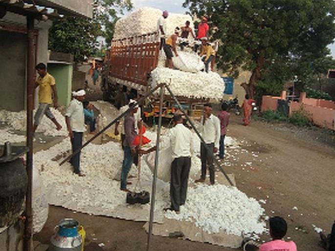 Robbery in cotton for reasons of moisture | ओलाव्याचे कारण सांगून कापूस खरेदीत लूट Robbery in cotton for reasons of moisture | ओलाव्याचे कारण सांगून कापूस खरेदीत लूट