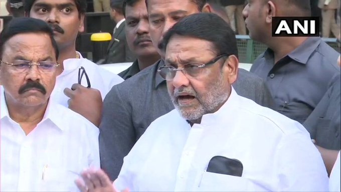 Maharashtra Government: ... So the Lok Sabha has to be sacked first; Nawab Malik's warning to BJP | Maharashtra Government:...तर आधी लोकसभा बरखास्त करावी लागेल; नवाब मलिकांचा इशारा Maharashtra Government: ... So the Lok Sabha has to be sacked first; Nawab Malik's warning to BJP | Maharashtra Government:...तर आधी लोकसभा बरखास्त करावी लागेल; नवाब मलिकांचा इशारा