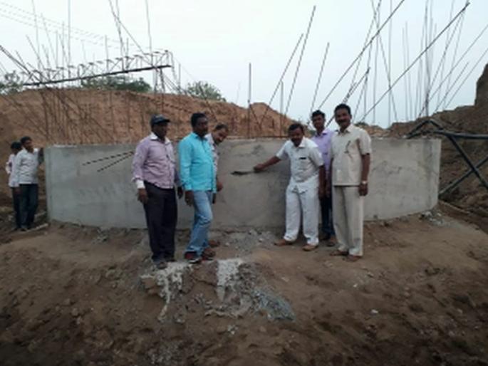 Work of water scheme | पाणी योजनेचे काम निकृष्ठ Work of water scheme | पाणी योजनेचे काम निकृष्ठ