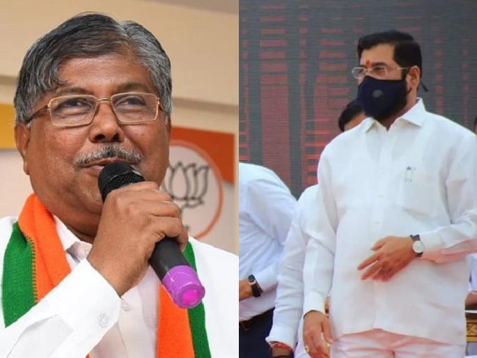 Chandrakant Patil spoke about the entry of Minister Eknath Shinde into bjp on narayan rane stated | मंत्री एकनाथ शिंदेंच्या पक्षप्रवेशाबाबत चंद्रकात पाटलांनी सांगितलं राजकारण