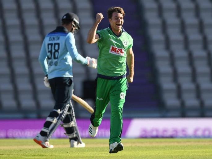 England vs Ireland 1st ODI: Curtis Campher is only the 17th player to score a fifty and take a wicket on ODI debut | England vs Ireland 1st ODI: दोन देशांचे प्रतिनिधित्व करणाऱ्या गोलंदाजाचा पराक्रम; इंग्लंडच्या फलंदाजाला दिला धक्का!