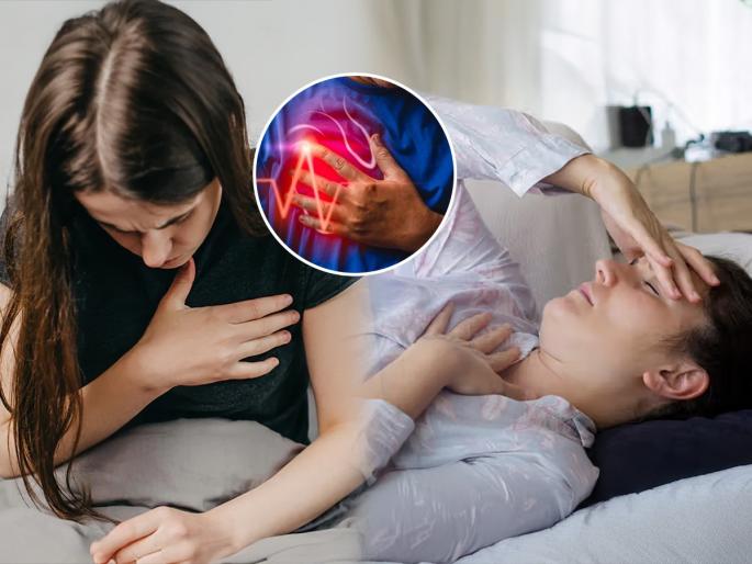 can heart attack happen while sleeping Can Heart Attack Occur While Sleeping night time heart attack symptoms how to prevent heart attack during sleep symptoms of silent heart attack at night | रात्री गाढ झोपेतच हार्ट ॲटॅक येण्याची ३ कारणं! अनेक दिवस आधी दिसतात 'ही' लक्षणं...