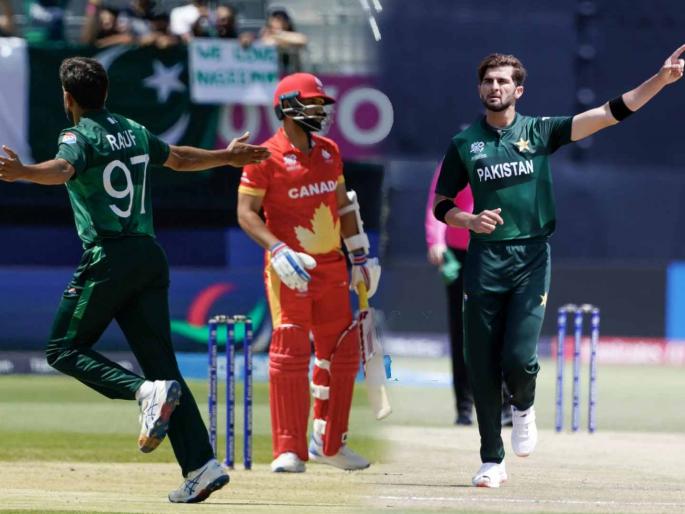 T20 World Cup 2024 PAK vs CAN Live : Aaron Johnson smashed 52 runs, Pakistan need 107 runs to win against Canada  | स्पर्धेबाहेर होण्याच्या भितीने पाकिस्तानची कामगिरी सुधारली; जॉन्सनच्या तडाख्याने हुडहुडी भरली