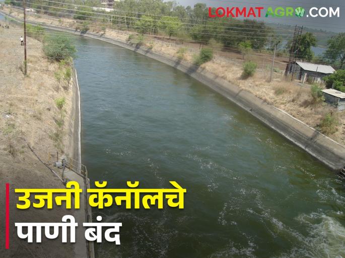 Water shut off from Ujani through the canal, how much water is left in the dam? | उजनीतून कालव्याद्वारे पाणी बंद, धरणात उरला किती पाणीसाठा? Water shut off from Ujani through the canal, how much water is left in the dam? | उजनीतून कालव्याद्वारे पाणी बंद, धरणात उरला किती पाणीसाठा?