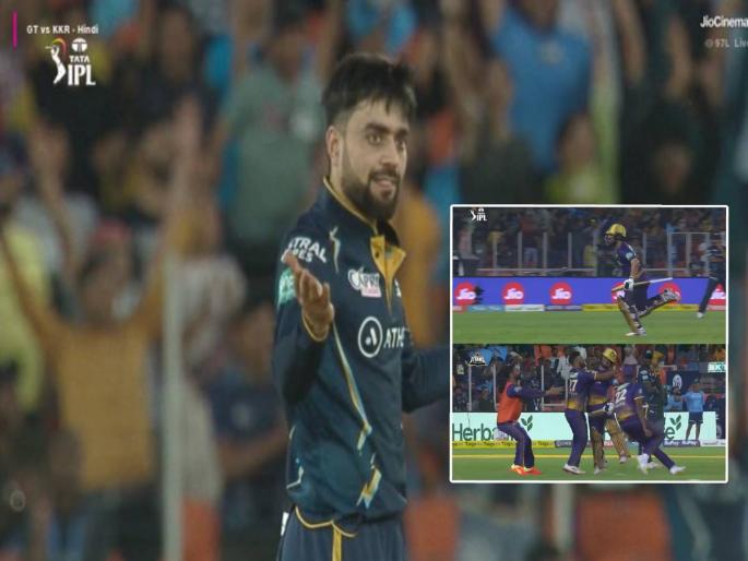 Captain Rashid Khan expresses his displeasure as Gujarat Titans lose after taking a hat-trick in IPL 2023, Rinku Singh hits 5 sixes in the last over to lead KKR to victory | KKR vs GT : "निकालाने निराश झालो पण...", हॅटट्रिक घेऊनही पराभव झाल्याने कर्णधार राशिद खान व्यथित