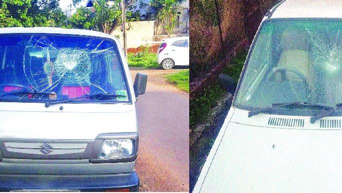  Police work due to the stones falling on vehicles in the night; Type of carrier: Under vehicle holder tension; Discovery of the Arabs | रात्री वाहनांवर पडणाऱ्या दगडांमुळे पोलीस कामाला-शाहूपुरीतील प्रकार : वाहनधारक तणावाखाली; अज्ञातांचा शोध