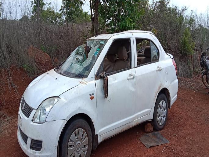 car overturned on Devrukh Ratnagiri road, Both killed | देवरुख-रत्नागिरी मार्गावर भरधाव कार उलटली, सासू-सून ठार car overturned on Devrukh Ratnagiri road, Both killed | देवरुख-रत्नागिरी मार्गावर भरधाव कार उलटली, सासू-सून ठार