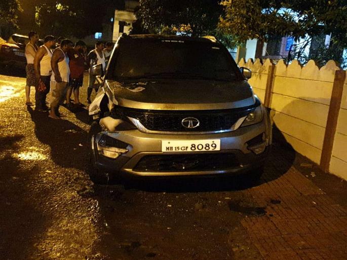 Burning of car unknown miscreants tried to scare away | अज्ञात समाजकंटकांचा चारचाकी जाळून दहशत माजविण्याचा प्रयत्न