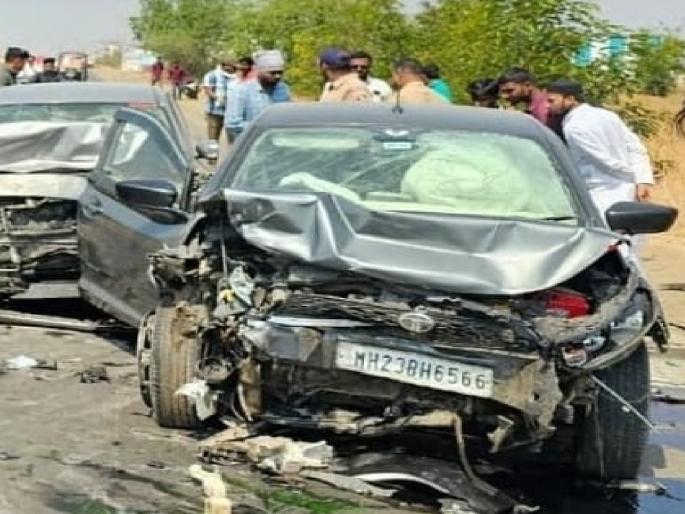 Beed Crime: Kaij Accident: 5 Injured as Two Cars Collide Head-On Near Kadamwadi on Ahmedpur-Ahilyanagar Highway | केज-अहिल्यानगर महामार्गावर दोन कारची समोरासमोर धडक; माजी सैनिकासह ५ जण जखमी Beed Crime: Kaij Accident: 5 Injured as Two Cars Collide Head-On Near Kadamwadi on Ahmedpur-Ahilyanagar Highway | केज-अहिल्यानगर महामार्गावर दोन कारची समोरासमोर धडक; माजी सैनिकासह ५ जण जखमी