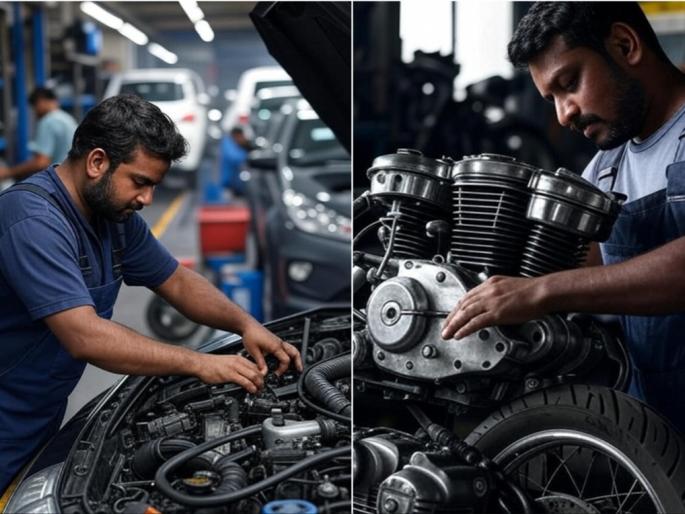 40 percent auto parts will be cheaper Relief in servicing bills too Car and bike maintenance will be easier after GST reduction | ४०% पार्ट्स होणार स्वस्त! सर्व्हिसिंगच्या बिलातही दिलासा; GST कपातीनंतर सोपा होणार कार-बाईकचा मेंटेनन्स