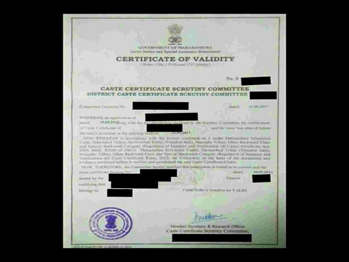 members who did not submit caste certificate, despite extension is on fire | मुदतवाढ देऊनही जातवैधता प्रमाणपत्र सादर न करणाऱ्या सदस्यांवर टांगती तलवार members who did not submit caste certificate, despite extension is on fire | मुदतवाढ देऊनही जातवैधता प्रमाणपत्र सादर न करणाऱ्या सदस्यांवर टांगती तलवार