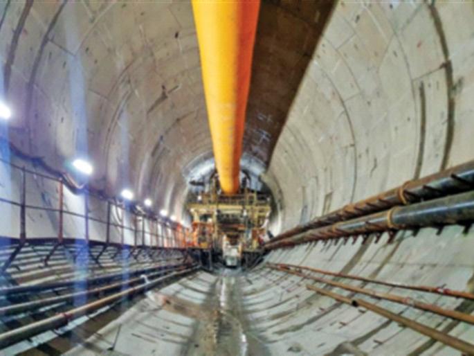 Excavation of 1 km tunnel from ‘Mawla’ completed pdc | प्रिन्सेस स्ट्रीट ते वरळी हे अंतर अवघ्या १० मिनिटांत , 1 किमी बोगदा खोदण्याचे काम पूर्ण Excavation of 1 km tunnel from ‘Mawla’ completed pdc | प्रिन्सेस स्ट्रीट ते वरळी हे अंतर अवघ्या १० मिनिटांत , 1 किमी बोगदा खोदण्याचे काम पूर्ण