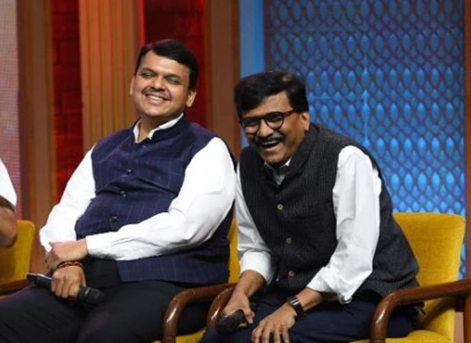 The politics behind the interview; Fadnavis - Raut visits earthquake | मुलाखतीच्या आड राजकारण; फडणवीस-राऊत भेटीने भूकंप