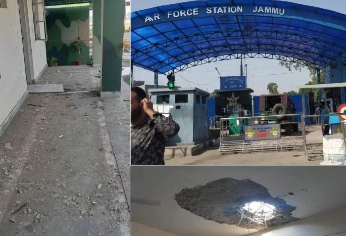 Explosives from two drones landed at the airport | हवाईतळावर डागली दोन ड्रोनमधून स्फोटके Explosives from two drones landed at the airport | हवाईतळावर डागली दोन ड्रोनमधून स्फोटके