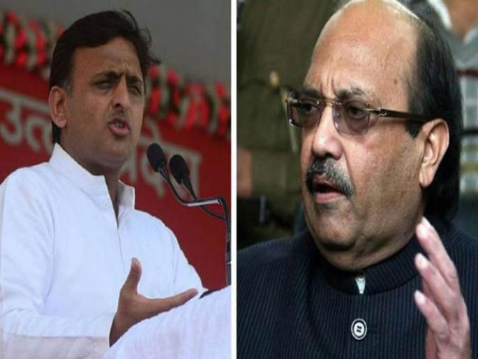 Akhilesh Yadav breaks the branch on which the tree falls: Amar Singh | अखिलेश यादव ज्या फांदीवर बसतात, ती फांदीच तोडून टाकतात : अमर सिंह Akhilesh Yadav breaks the branch on which the tree falls: Amar Singh | अखिलेश यादव ज्या फांदीवर बसतात, ती फांदीच तोडून टाकतात : अमर सिंह