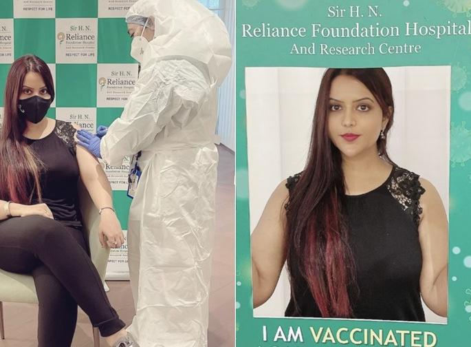 Finally ... Amrita Fadnavis took the first dose of Corona vaccine | फायनली... अमृता फडणवीस यांनी घेतला कोरोना लसीचा पहिला डोस Finally ... Amrita Fadnavis took the first dose of Corona vaccine | फायनली... अमृता फडणवीस यांनी घेतला कोरोना लसीचा पहिला डोस