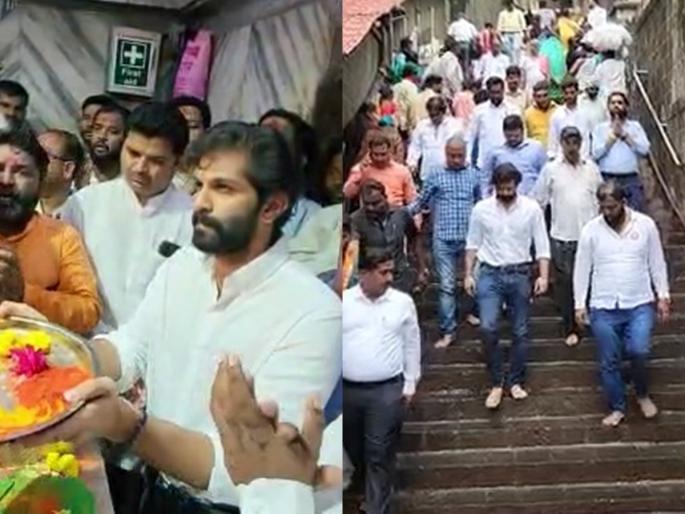 Had darshan of Tulja Bhavani, did Aarti, Amit Thackeray's mission to Marathwada started | आई तुळजाभवानीचं दर्शन, आरतीही केली; अमित ठाकरेंचं मिशन मराठवाडा सुरू Had darshan of Tulja Bhavani, did Aarti, Amit Thackeray's mission to Marathwada started | आई तुळजाभवानीचं दर्शन, आरतीही केली; अमित ठाकरेंचं मिशन मराठवाडा सुरू