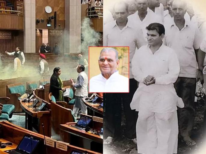 1968 incident babanrao dhakane recalled by Parliament intrusion, 'that' memory in Maharashtra Legislative Assembly in mumbai vidhansabha | संसदेतील तरुणांच्या उडीने आठवला १९६८ चा प्रसंग, महाराष्ट्र विधानसभेतील 'ती' आठवण 1968 incident babanrao dhakane recalled by Parliament intrusion, 'that' memory in Maharashtra Legislative Assembly in mumbai vidhansabha | संसदेतील तरुणांच्या उडीने आठवला १९६८ चा प्रसंग, महाराष्ट्र विधानसभेतील 'ती' आठवण