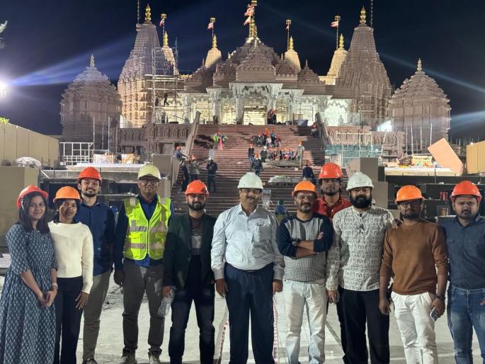 First Hindu temple in Abu Dhabi benefited from Kumbhanagari's hand | अभिमानास्पद... आबुधाबीतील पहिल्या हिंदू मंदिराला लाभला कुंभनगरीचा हात First Hindu temple in Abu Dhabi benefited from Kumbhanagari's hand | अभिमानास्पद... आबुधाबीतील पहिल्या हिंदू मंदिराला लाभला कुंभनगरीचा हात