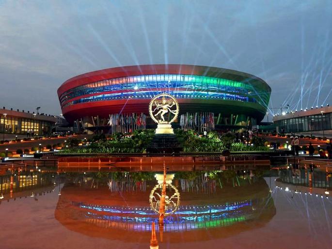 How is this 'Bharat Mandapam' inside? | 2,700 कोटींचं हे ‘भारत मंडपम’ आतून आहे तरी कसे? How is this 'Bharat Mandapam' inside? | 2,700 कोटींचं हे ‘भारत मंडपम’ आतून आहे तरी कसे?