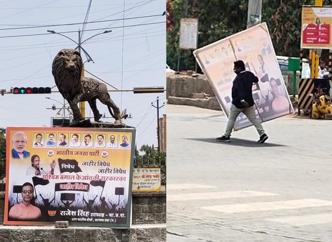 We are adorned with Marathi! youth is not spoken, 'done' against banner of hindi in kdmc | माय मराठीचं 'भूषण' ! कल्याणच्या पठ्ठ्याने बोलून नाही, 'करुन दाखविलं' 