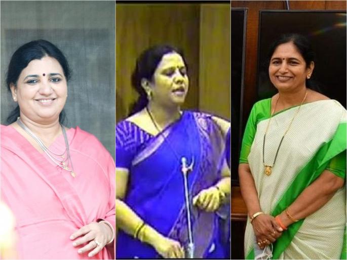 A total of 12 women MLAs of BJP; These three are considered strong contenders for the position of minister in Shinde Fadanvis sarkar! | भाजपाच्या एकूण १२ महिला आमदार; 'या' तिघी मानल्या जाताहेत मंत्रिपदाच्या प्रबळ दावेदार! A total of 12 women MLAs of BJP; These three are considered strong contenders for the position of minister in Shinde Fadanvis sarkar! | भाजपाच्या एकूण १२ महिला आमदार; 'या' तिघी मानल्या जाताहेत मंत्रिपदाच्या प्रबळ दावेदार!