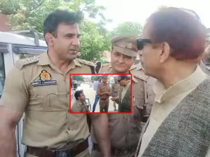 Did you forget the thanks? Azam Khan's altercation with the police; Answer as received | Video: उपकार विसरले काय? आझम खान यांची पोलिसांसोबत बाचाबाची; मिळालं जशास तसं उत्तर Did you forget the thanks? Azam Khan's altercation with the police; Answer as received | Video: उपकार विसरले काय? आझम खान यांची पोलिसांसोबत बाचाबाची; मिळालं जशास तसं उत्तर