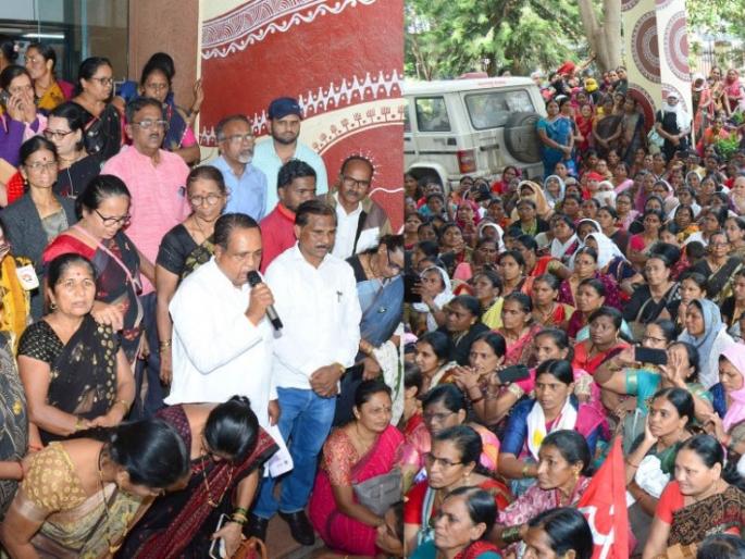 Anganwadi workers strike again at Zilla Parishad; 38th day of strike | जिल्हा परिषदेवर पुन्हा धडकल्या अंगणवाडीसेविका; संपाचा ३८वा दिवस Anganwadi workers strike again at Zilla Parishad; 38th day of strike | जिल्हा परिषदेवर पुन्हा धडकल्या अंगणवाडीसेविका; संपाचा ३८वा दिवस