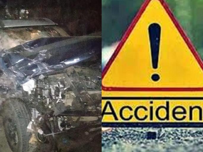 5 injured as truck collides head on in gadchiroli | नवदाम्पत्याच्या कारची ट्रकला धडक, भीषण अपघातात 5 जखमी