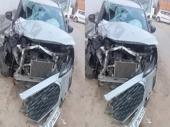 Accident while going to celebrate Holi; Car-bicycle collision, three killed in mathura UP | होळी साजरी करण्यास जाताना अपघात; कार-दुचाकीची धडक, तिघे ठार Accident while going to celebrate Holi; Car-bicycle collision, three killed in mathura UP | होळी साजरी करण्यास जाताना अपघात; कार-दुचाकीची धडक, तिघे ठार