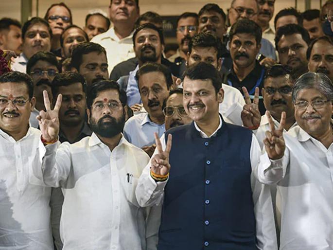 Devendra Fadnavis's claim of collusion in Shinde group, increased tension of MP from Nashik hemant godse | फडणवीसांच्या दाव्याने शिंदे गटात घालमेल, नाशकातील खासदाराचं वाढलं टेन्शन Devendra Fadnavis's claim of collusion in Shinde group, increased tension of MP from Nashik hemant godse | फडणवीसांच्या दाव्याने शिंदे गटात घालमेल, नाशकातील खासदाराचं वाढलं टेन्शन