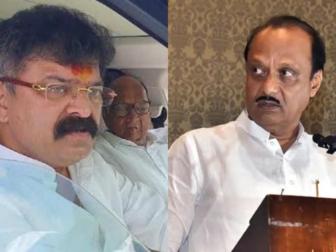 That Thane's letter Jitendra awhad... Ajit Pawar fired a cannon at the Ajit Pawar's faction | तो ठाण्याचा पठ्ठ्या... अजित पवारांनी जितेंद्र आव्हाडांसह संजय राऊतांनाही केलं लक्ष्य That Thane's letter Jitendra awhad... Ajit Pawar fired a cannon at the Ajit Pawar's faction | तो ठाण्याचा पठ्ठ्या... अजित पवारांनी जितेंद्र आव्हाडांसह संजय राऊतांनाही केलं लक्ष्य