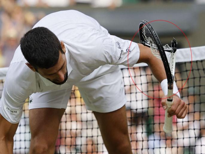 ... So Djokovic fined 1 lakh 27 thousand after Wimbledon final | ... म्हणून जोकोविचला एक लाख २७ हजारांचा दंड