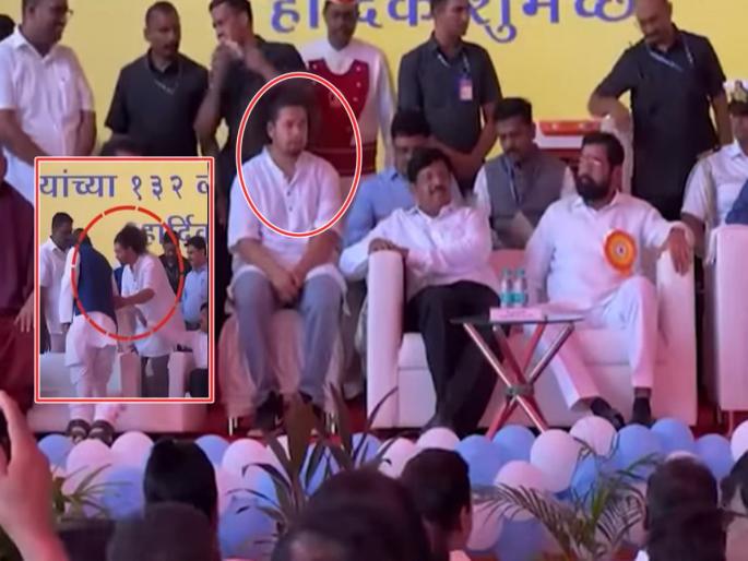 First row seat for Sujat Ambedkar, sofa moved due to Chief Minister Eknath Shinde | सुजात आंबेडकरांसाठी पहिल्याच रांगेत जागा, मुख्यमंत्र्यांमुळे सोफा सरकला First row seat for Sujat Ambedkar, sofa moved due to Chief Minister Eknath Shinde | सुजात आंबेडकरांसाठी पहिल्याच रांगेत जागा, मुख्यमंत्र्यांमुळे सोफा सरकला