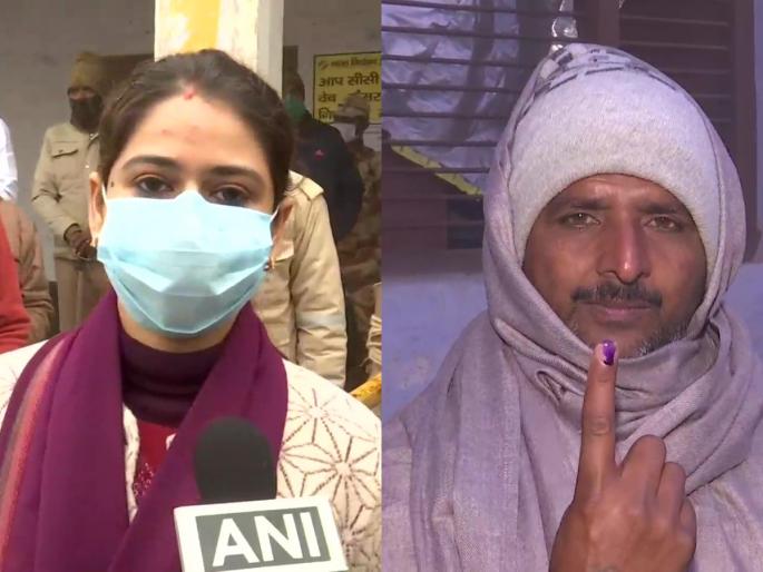 Uttar Pradesh Assembly Election 2022: First phase of polling begins, EVM goes bad in Mathura | Uttar Pradesh Assembly Election 2022: पहिल्या टप्प्यातील मतदानाला सुरूवात, मथुरेत EVM झाले खराब