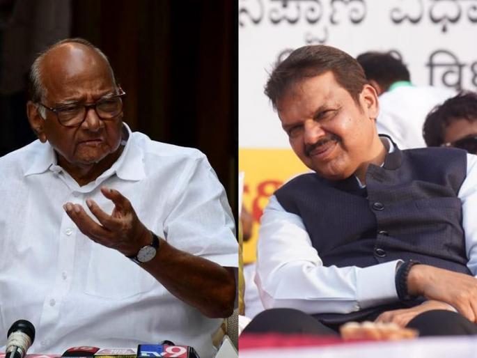 Sharad Pawar's one-sentence answer to Devendra Fadnavis, who claims to be a party of three and a half districts | साडेतीन जिल्ह्यांचा पक्ष म्हणणाऱ्या फडणवीसांना शरद पवारांचं एका वाक्यात उत्तर Sharad Pawar's one-sentence answer to Devendra Fadnavis, who claims to be a party of three and a half districts | साडेतीन जिल्ह्यांचा पक्ष म्हणणाऱ्या फडणवीसांना शरद पवारांचं एका वाक्यात उत्तर